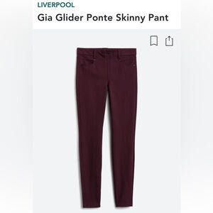 Size 2/26 Liverpool
Gia Glider Ponte Skinny Pant